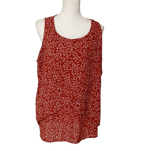 Ava & Viv Sleeveless  Multi Layered‎  Polyester Top Womens Size 1XL - Picture 1 of 6